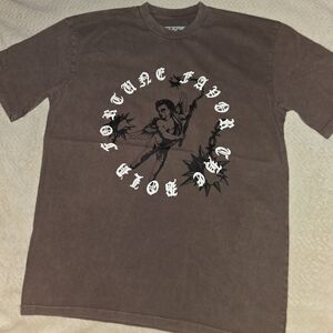 Tenaciti Fortune Favors Graphic Tee in Brown